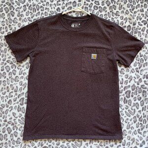 Carhartt Loose Fit Pocket Tee - Heather Brown, Size M
